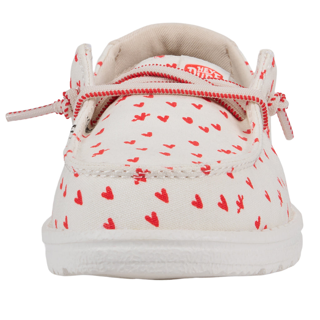 Wendy Toddler Hearts - White/Red