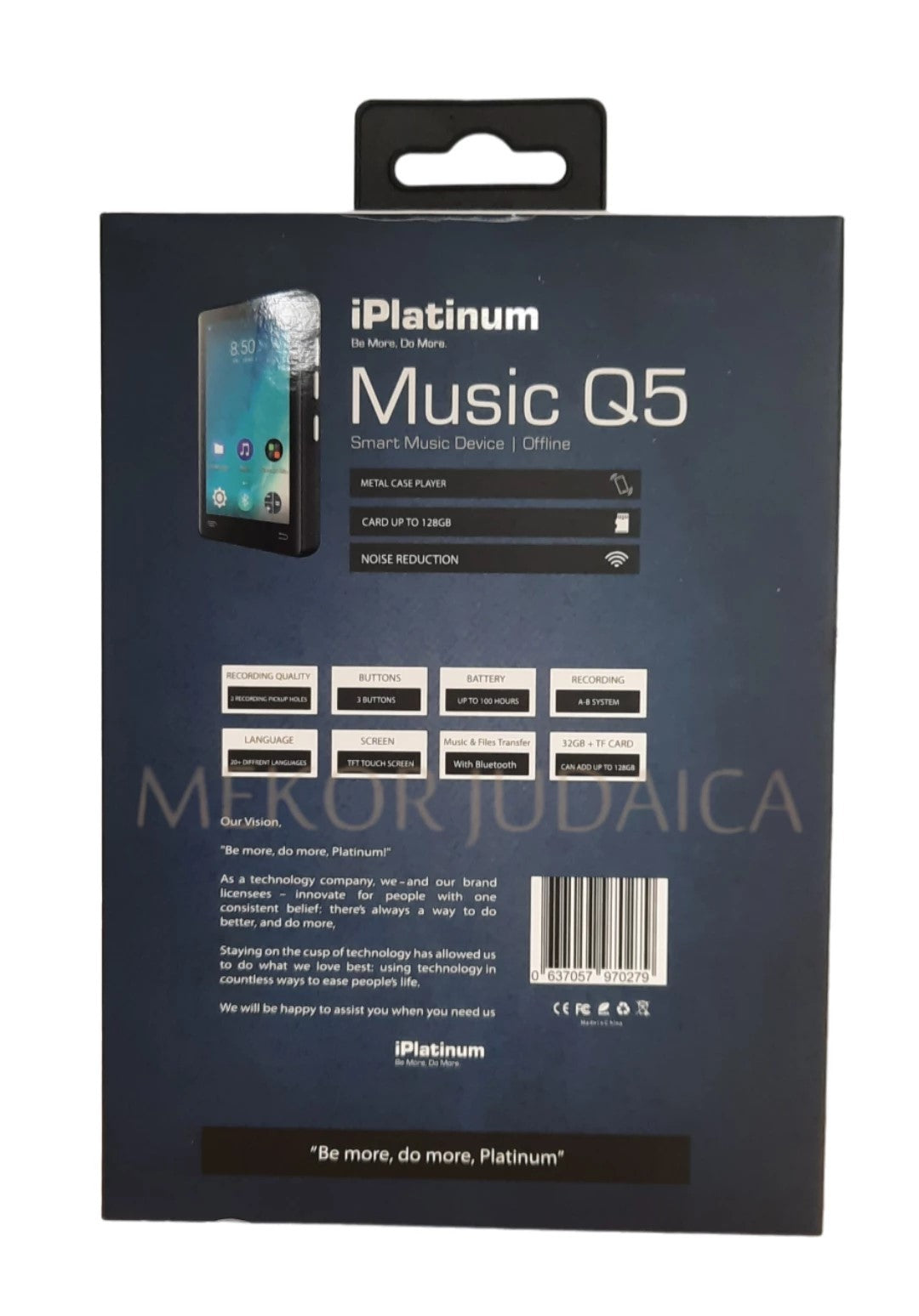 Samvix IPlantinum Music Q5 MP3 Player - No Games