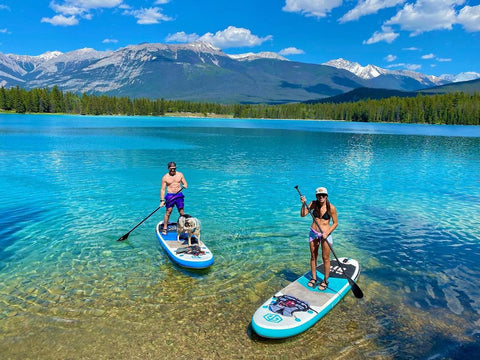 paddleboarding