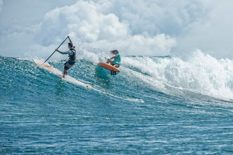 Paddling Through the Surf