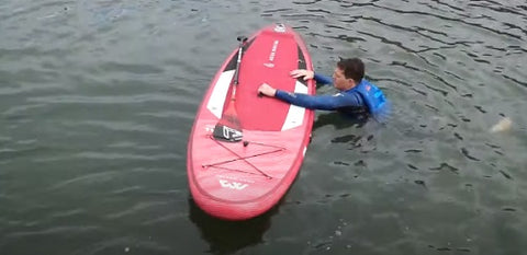 climb back on your paddle board