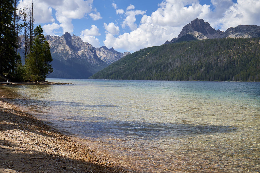 Redfish Lake paddle boarding in Idaho