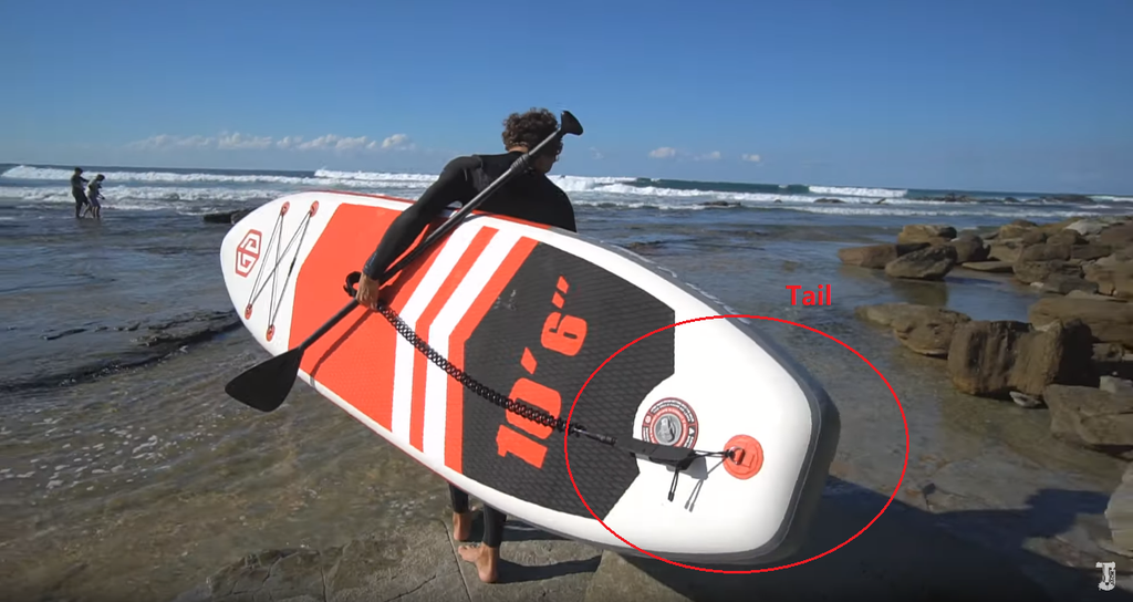 SUP board tail