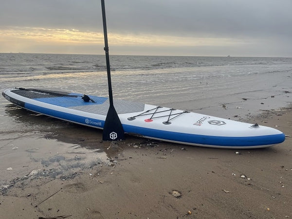 winter paddle boarding