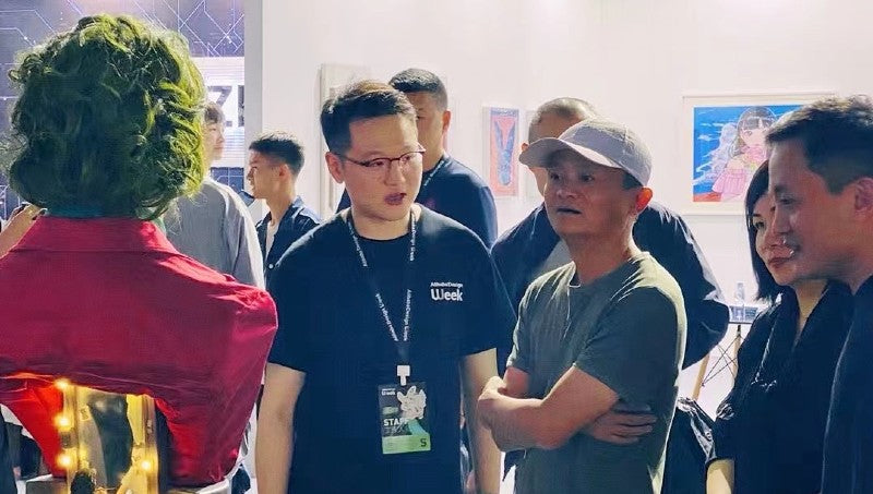 Alibaba Design Week Jack Ma Visits the Queen Studios Display