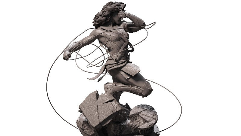 Wonder Woman 1/4 Statue 3D Design Queen Studios