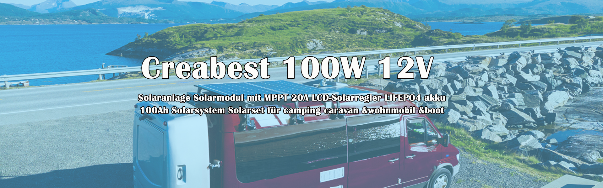 BSA Solarbatterie 100ah 12v Caravan Wohnmobil Wohnwagen Boot