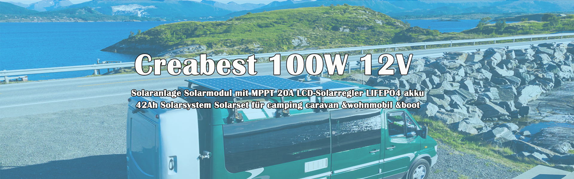 120W Solarpanel Kit Monokristallin - 12V Solaranlage Mit 30A Laderegler Für Wohnmobil