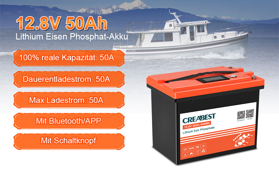 creabest lifepo4 50ah