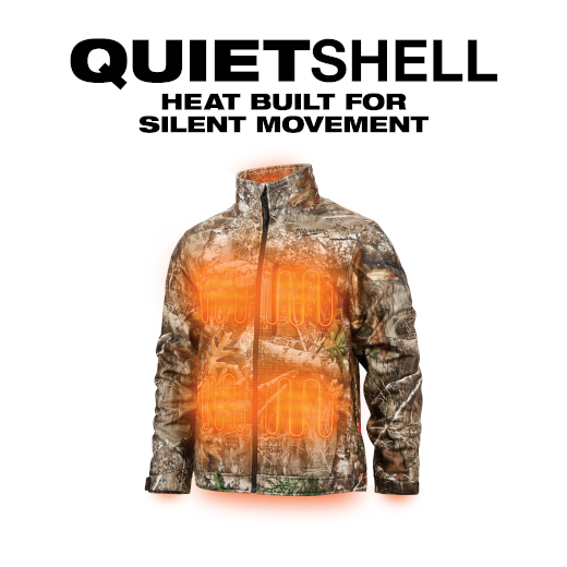 Milwaukee 224C-21L M12 QUIETSHELL Camo Heated Jacket Kit - Large, New