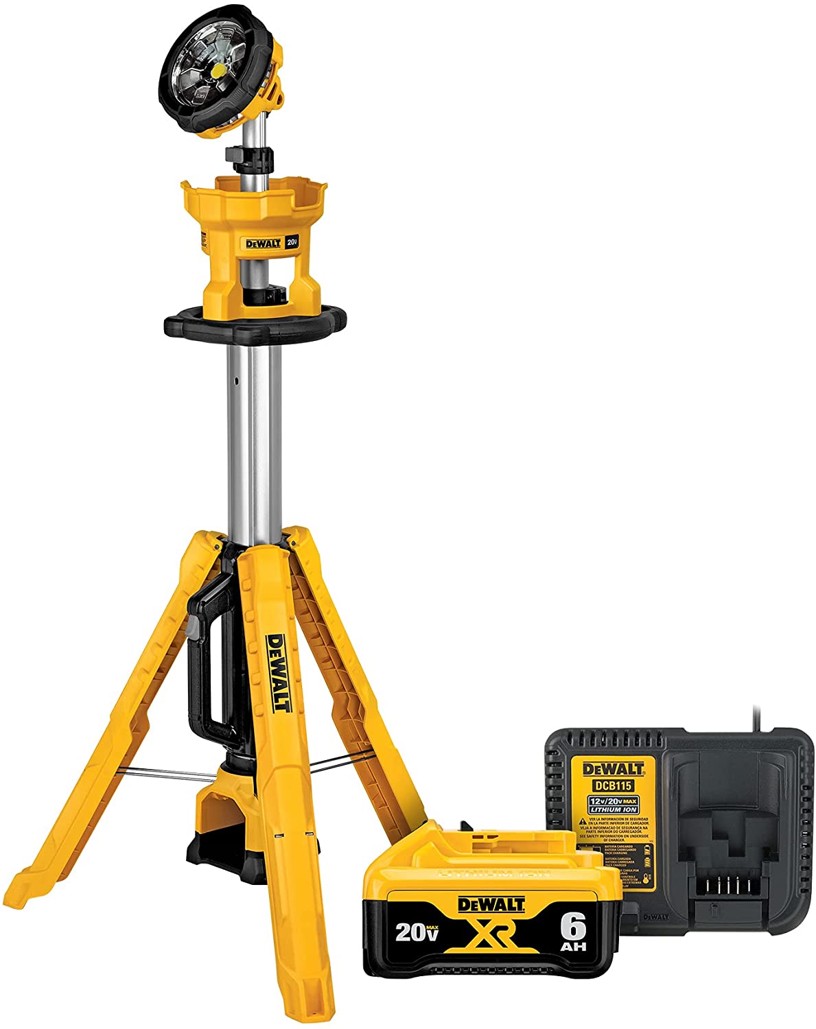 DeWalt DCL079R1 20V MAX Cordless Tripod Light Kit, New