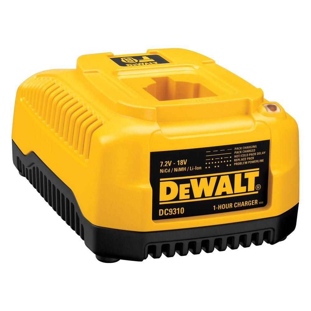 DeWALT DC9310R 7.2V-18V NICD/NIMH/LI-ION Fast Charger, Reconditioned