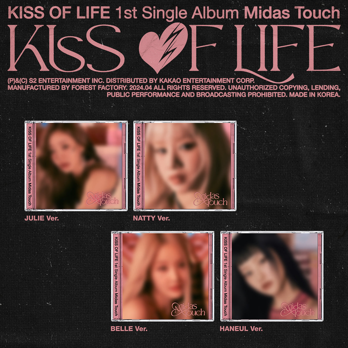 KISS OF LIFE - Midas Touch (Jewel Ver.) (Random) [PRE-ORDER]