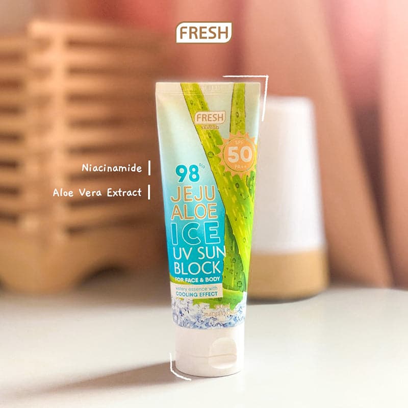 Jeju Aloe Ice UV Sun Block for Face and Body