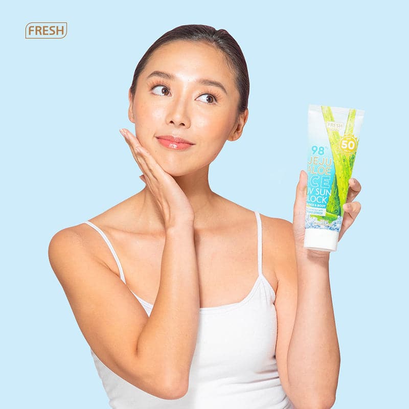 Jeju Aloe Ice UV Sun Block for Face and Body