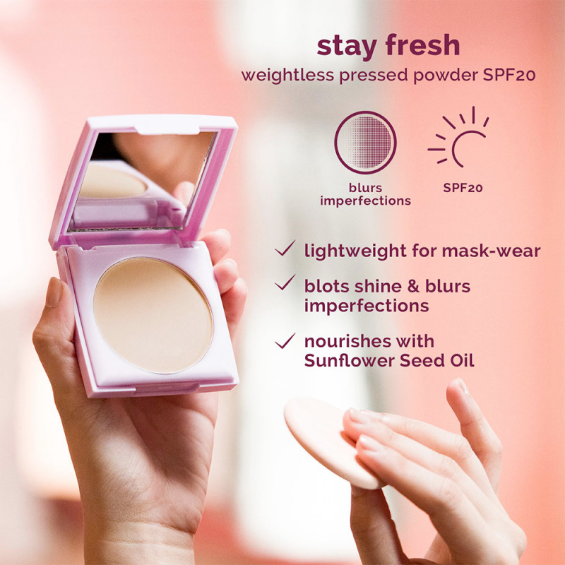 Stay Fresh Weightless Pressed Powder SPF20 - Light Beige