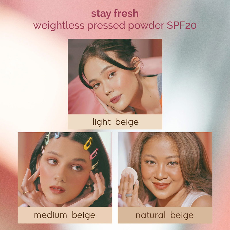 Stay Fresh Weightless Pressed Powder SPF20 - Light Beige