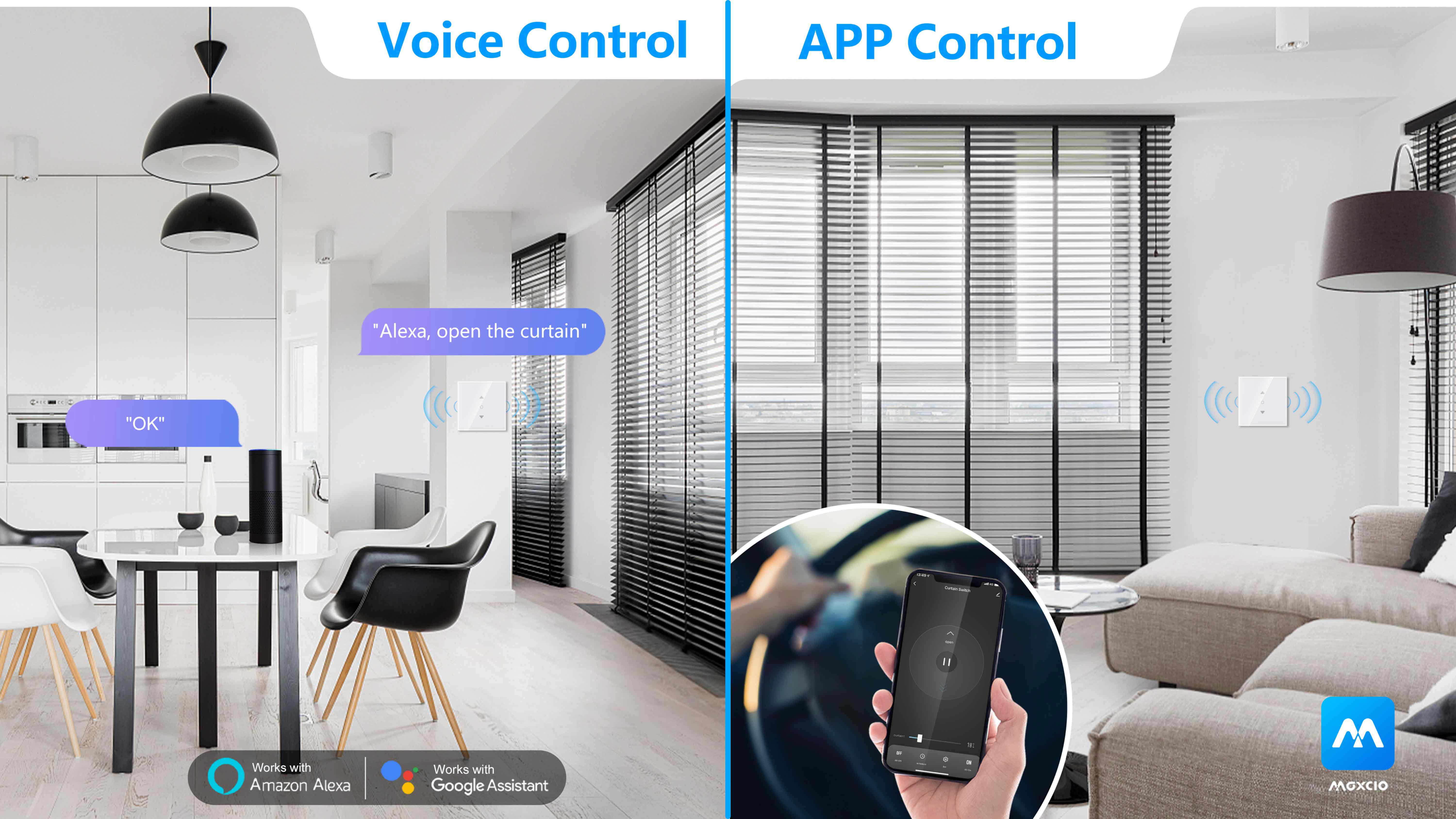 Smart Control for Curtain Switches