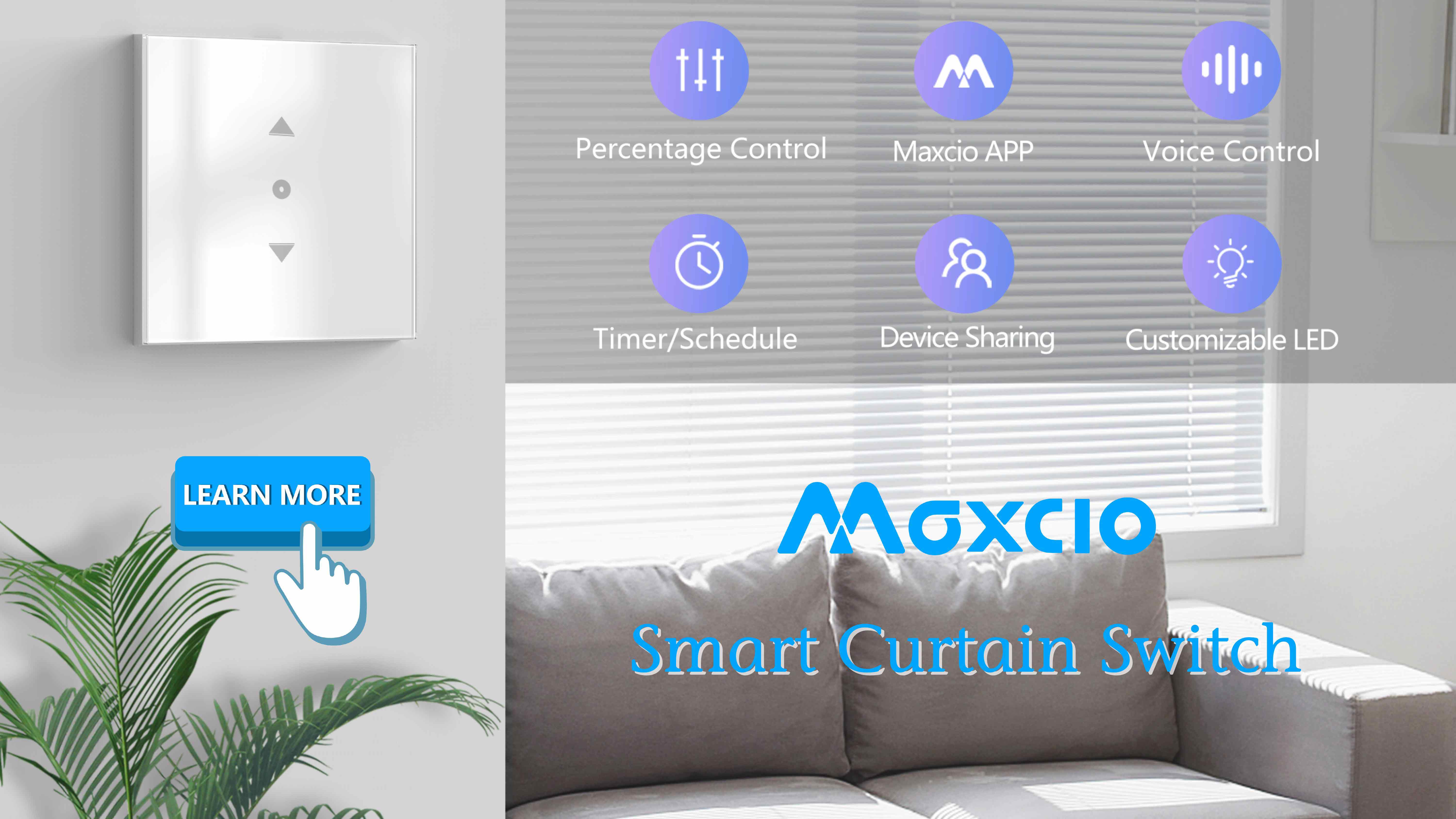 Smart Percentage Curtain Switch's Functions