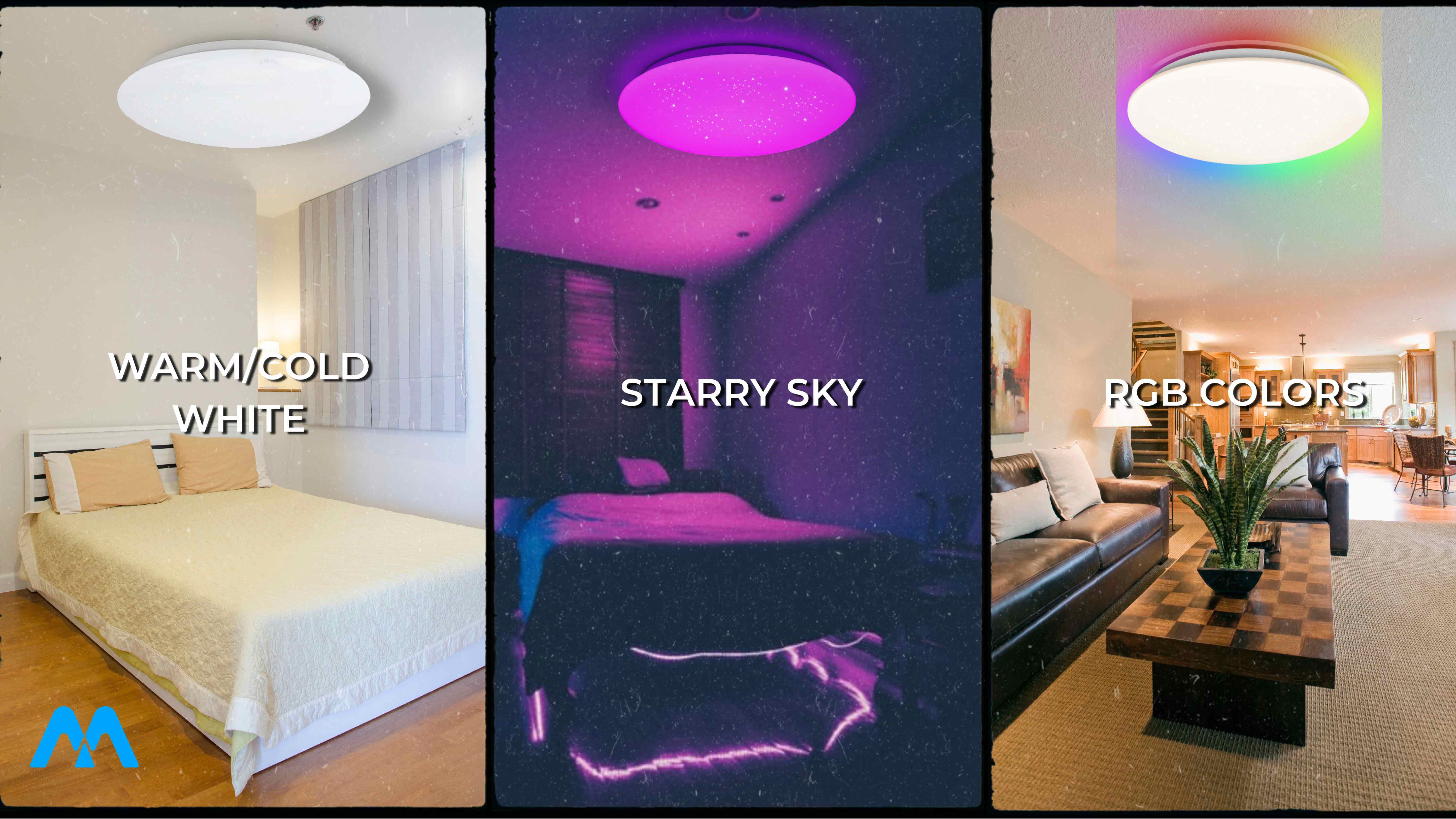 Smart Starry Ceiling Lights for Different Color