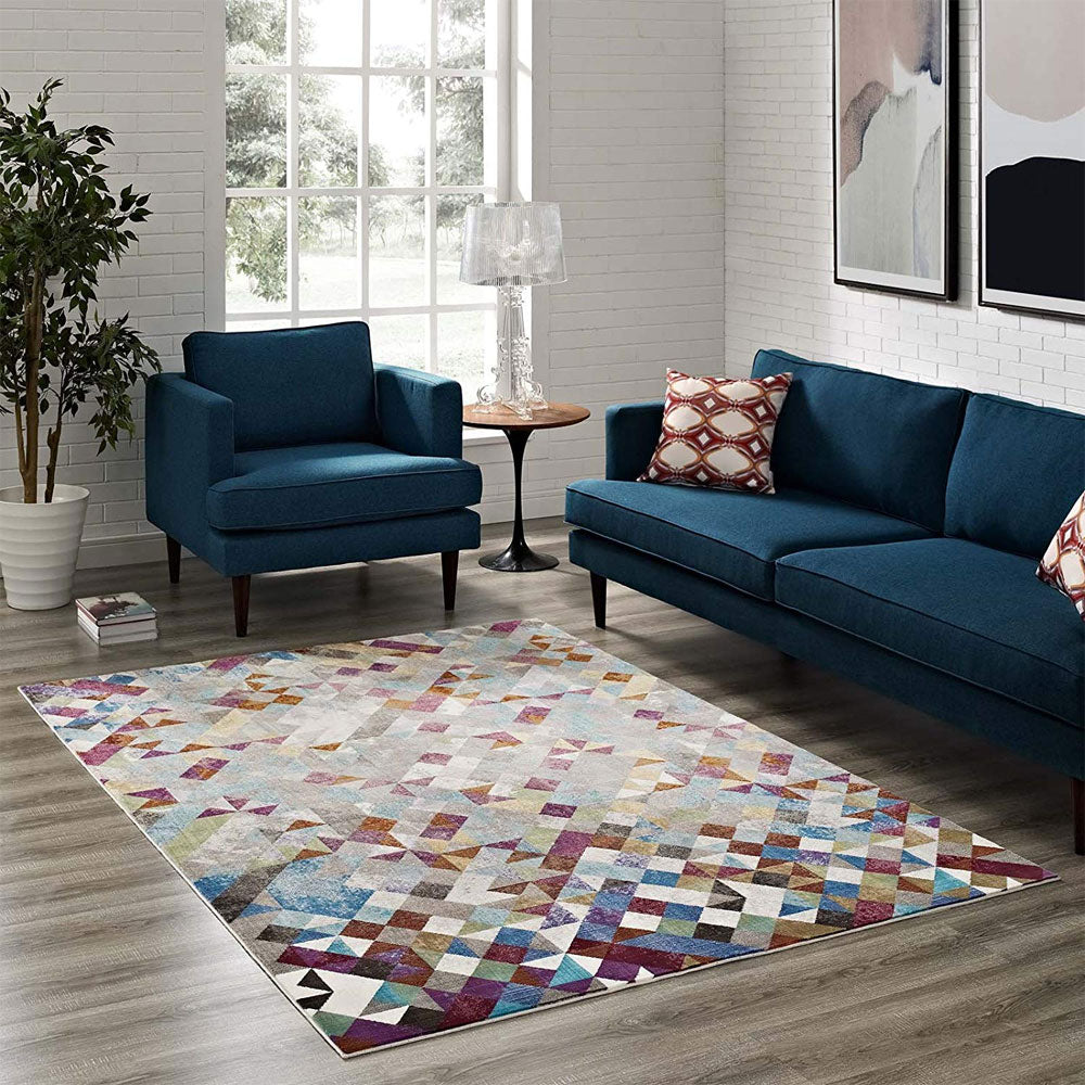 Lavendula Triangle Mosaic Area Rug