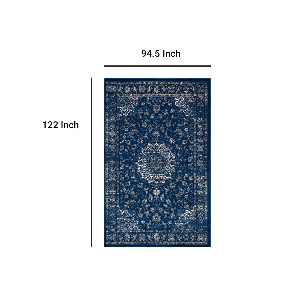 Lilja Distressed Vintage Persian Medallion Area Rug