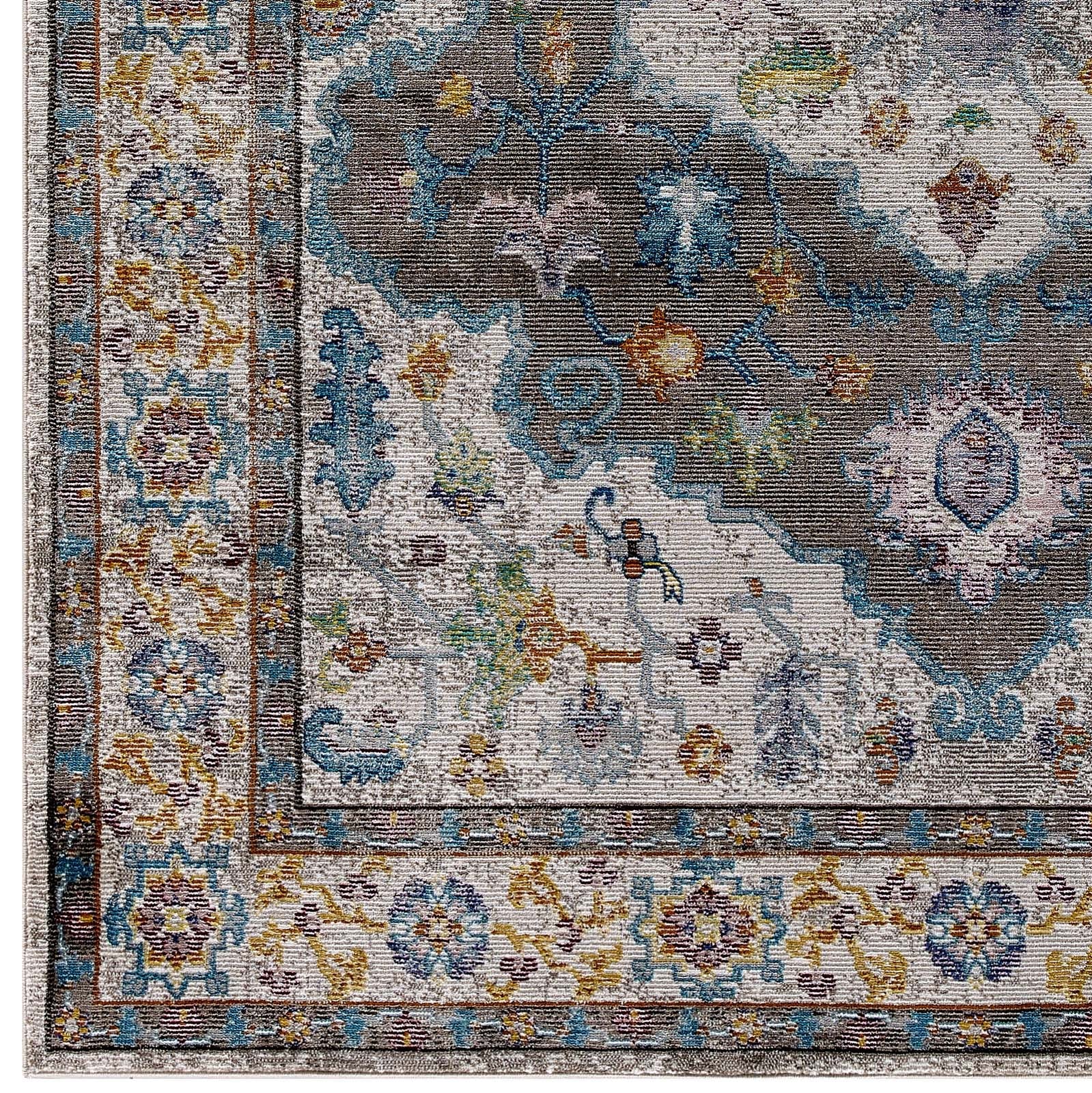 Success Anisah Distressed Floral Persian Medallion Area Rug