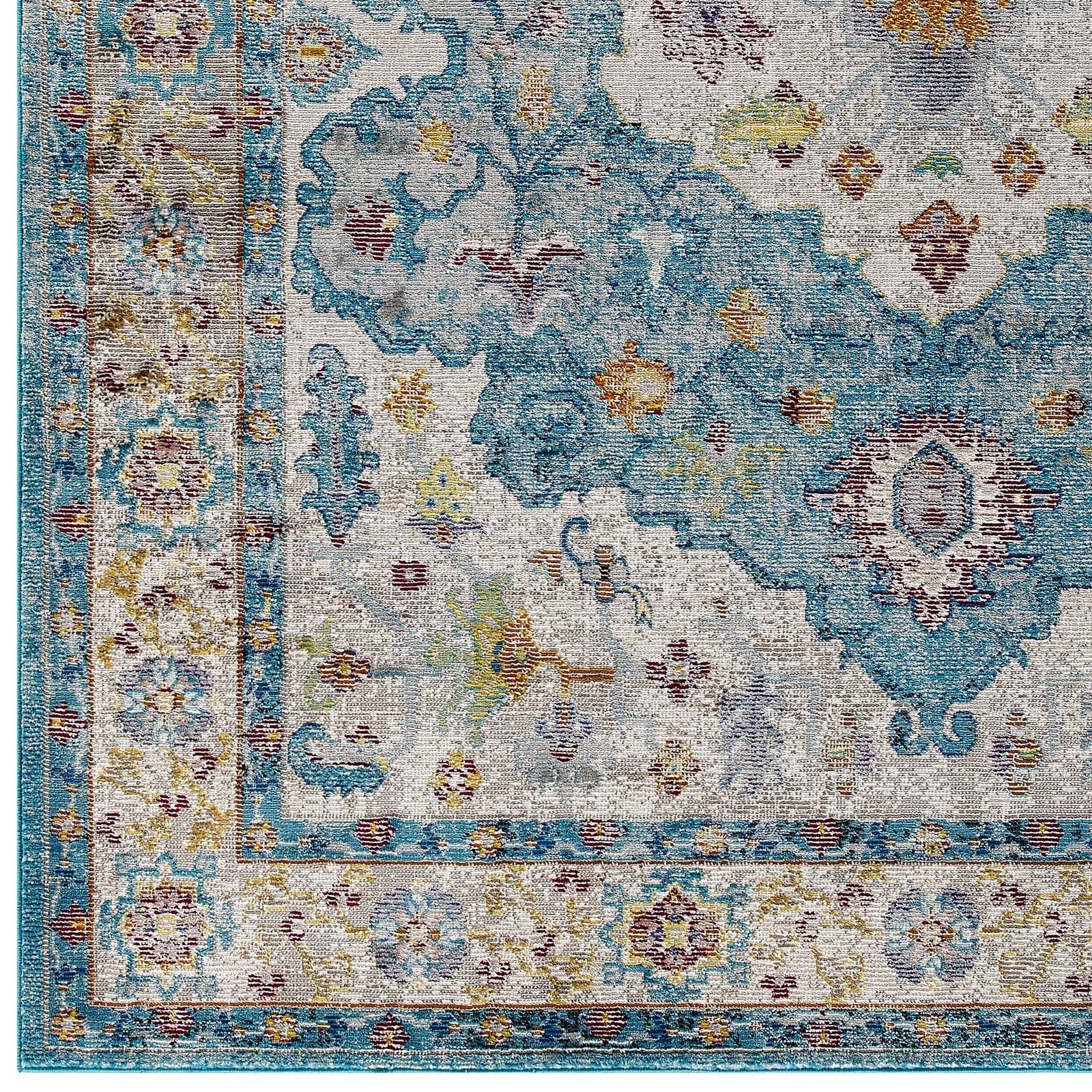 Success Anisah Distressed Floral Persian Medallion Area Rug