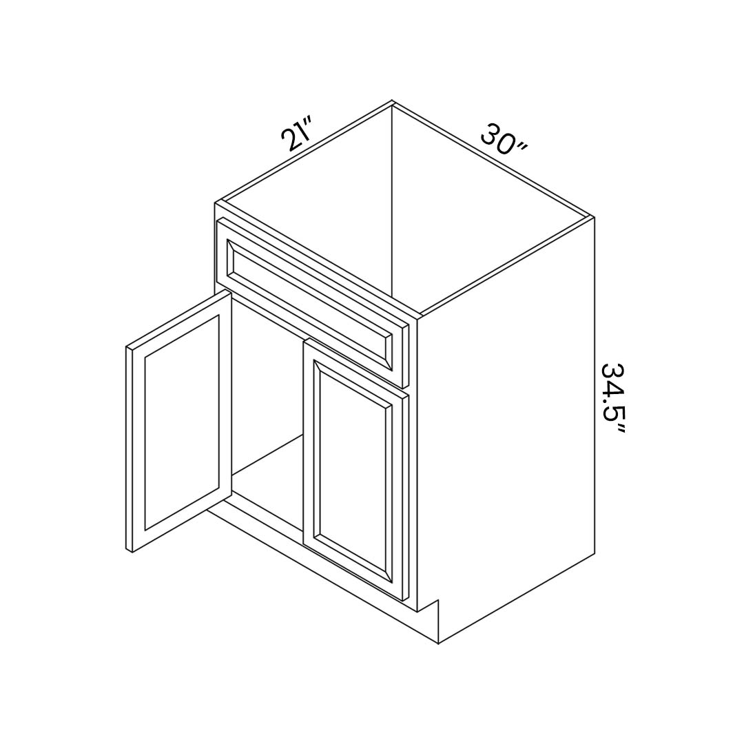 Vanity Sink Base Cabinet - 30