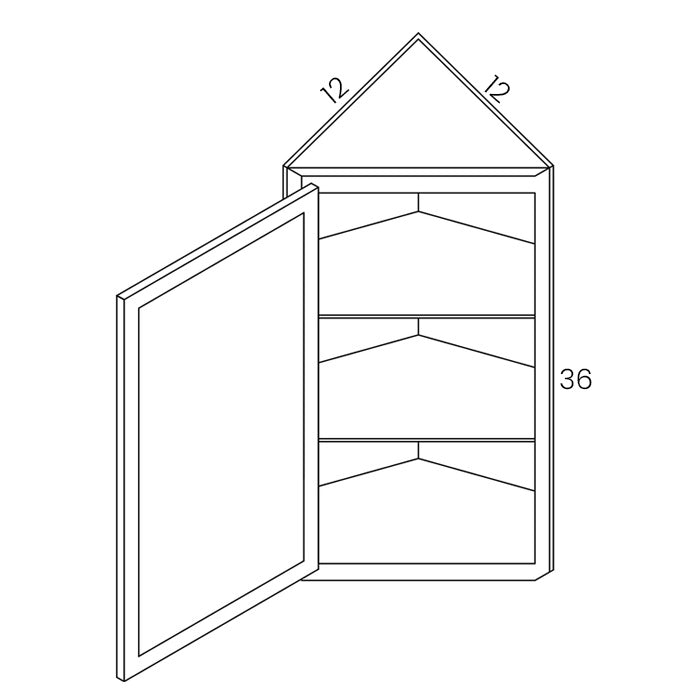 Angle Wall Cabinet - 12