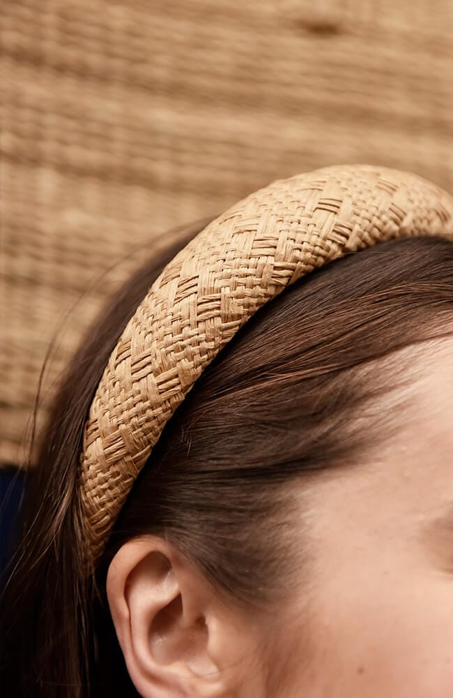 Padded Straw Headband