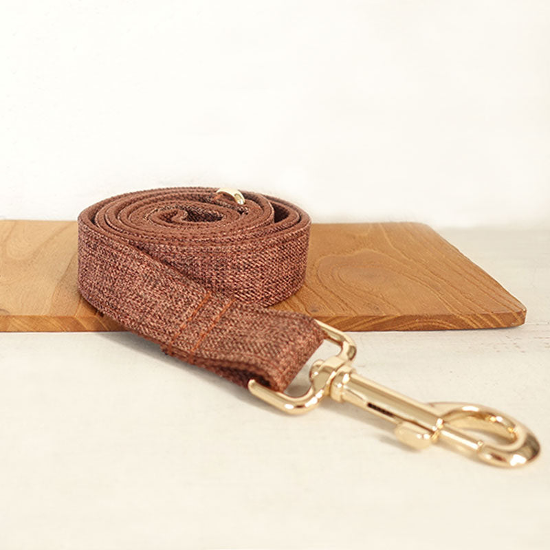 brown dog leash