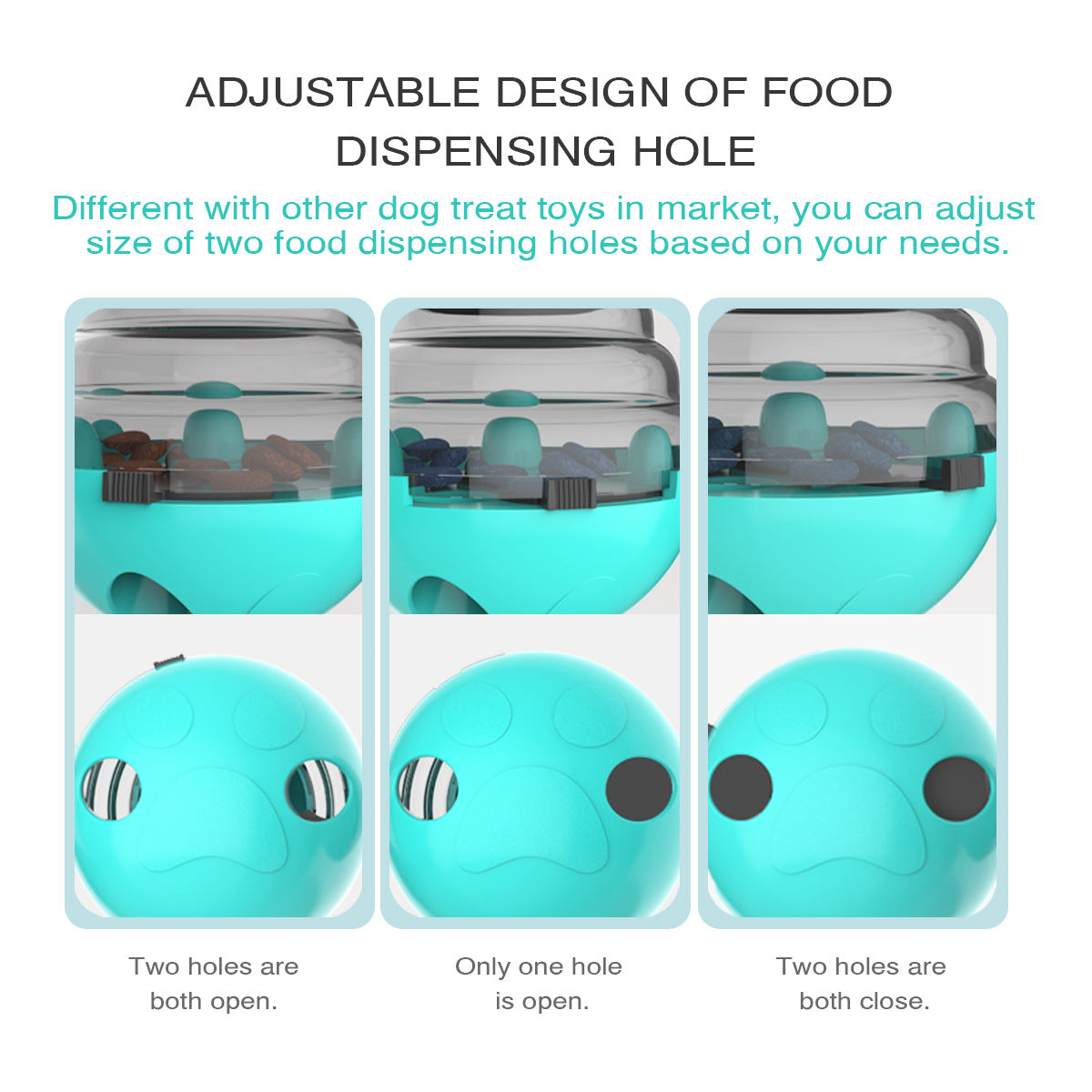PETDURO Dog Toys Puzzle Treat Ball Fun Interactive Food Dispenser Slow Feeder Tumbler