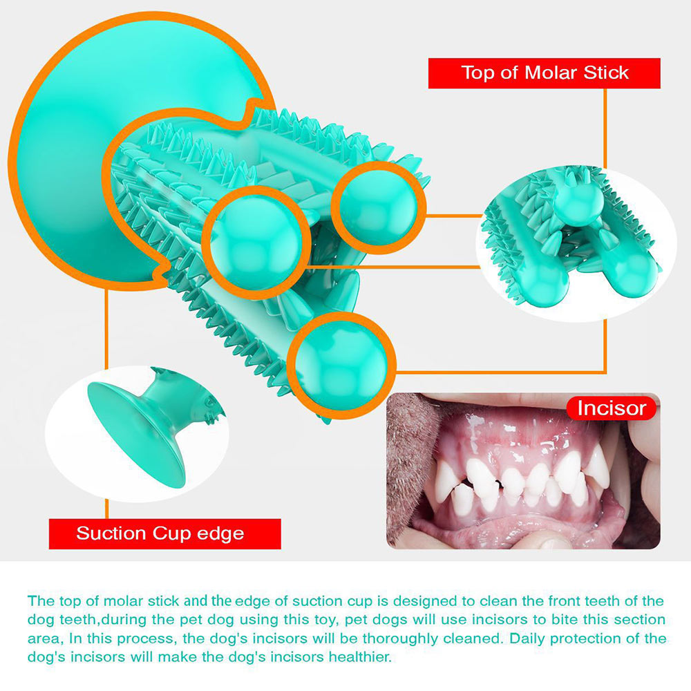 PETDURO Dog Chew Toys Indestructible Tough Dental Teething Toys with Rubble Suction Cup