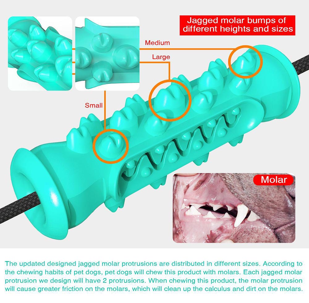 PETDURO dog chew toys indestructible toothbrush stick tough teething treat toys bundle