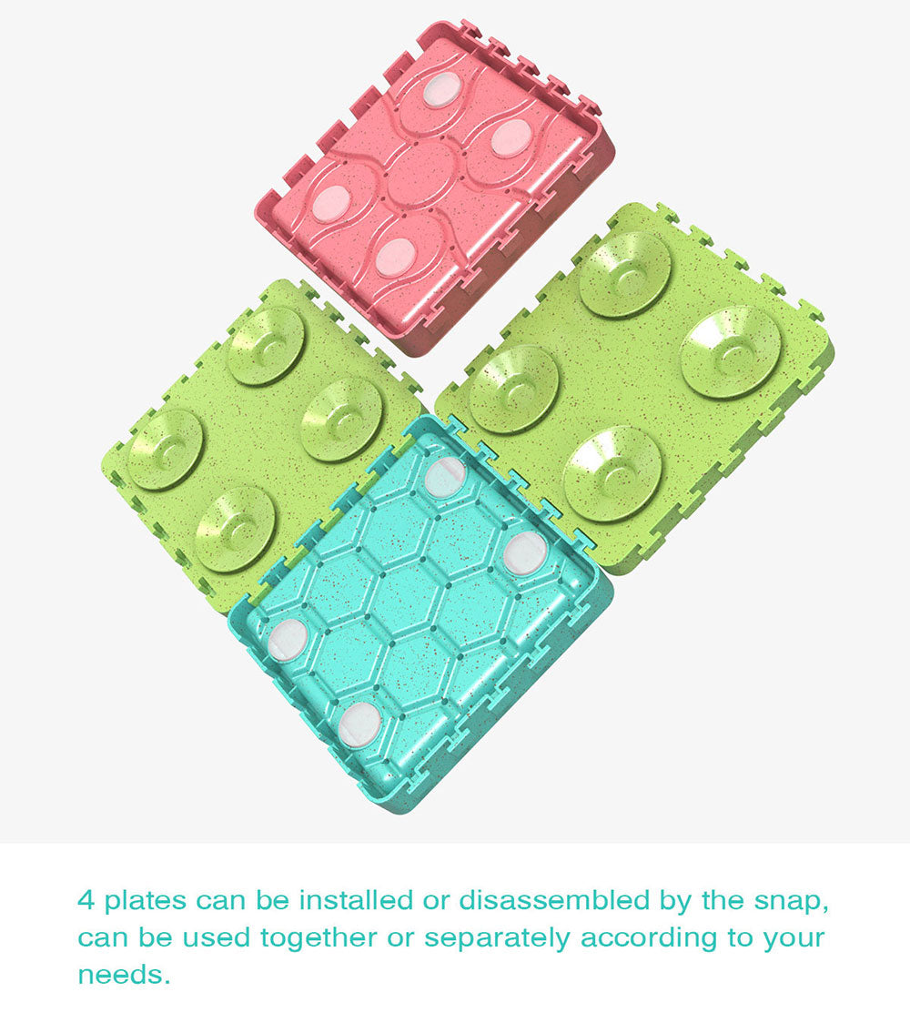 PETDURO - Tapis à lécher pour chien contre l'anxiété - Gamelles à alimentation lente pour chien - Ensemble assemblé