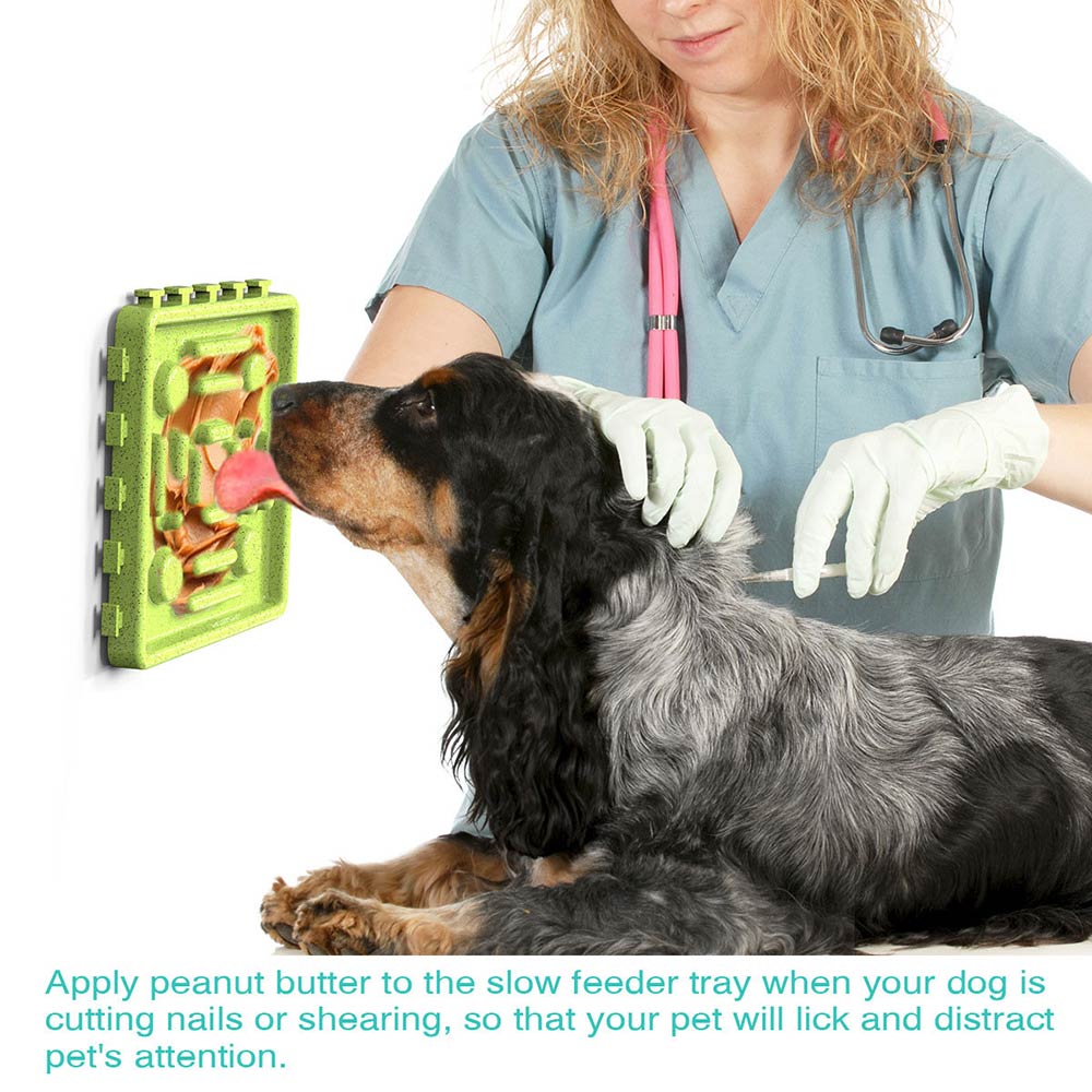 PETDURO - Tapis à lécher pour chien contre l'anxiété - Gamelles à alimentation lente pour chien - Ensemble assemblé