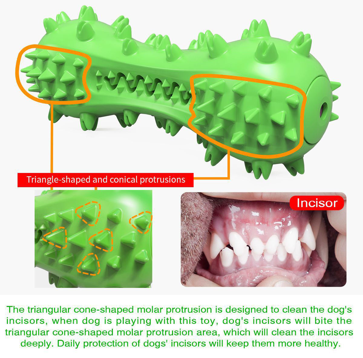 PETDURO Dog Toy Toothbrush Chew Stick Indestructible Teeth Cleaning Squeaker