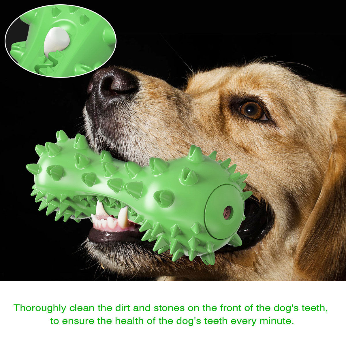 PETDURO Dog Toy Toothbrush Chew Stick Indestructible Teeth Cleaning Squeaker