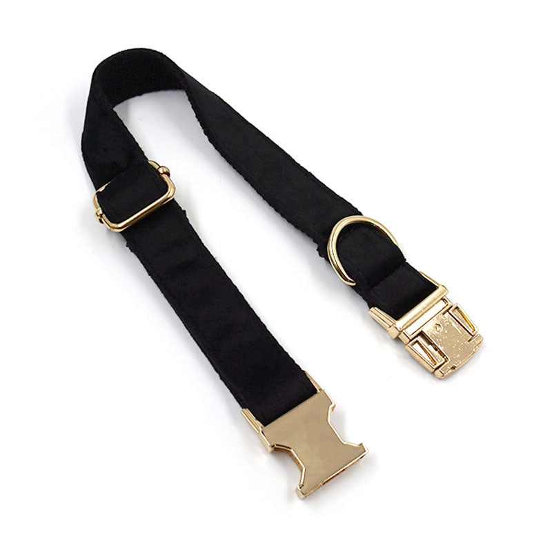 black velvet dog collar