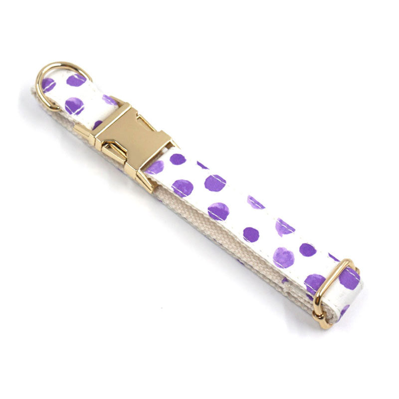 heavy duty dog collar purple