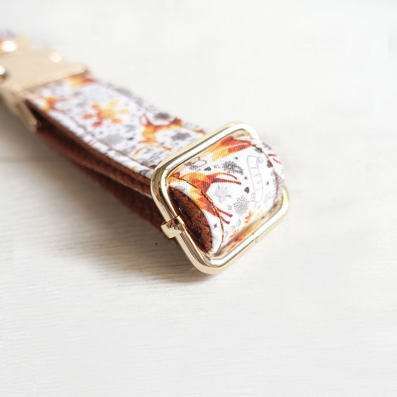 brown christmas dog collar