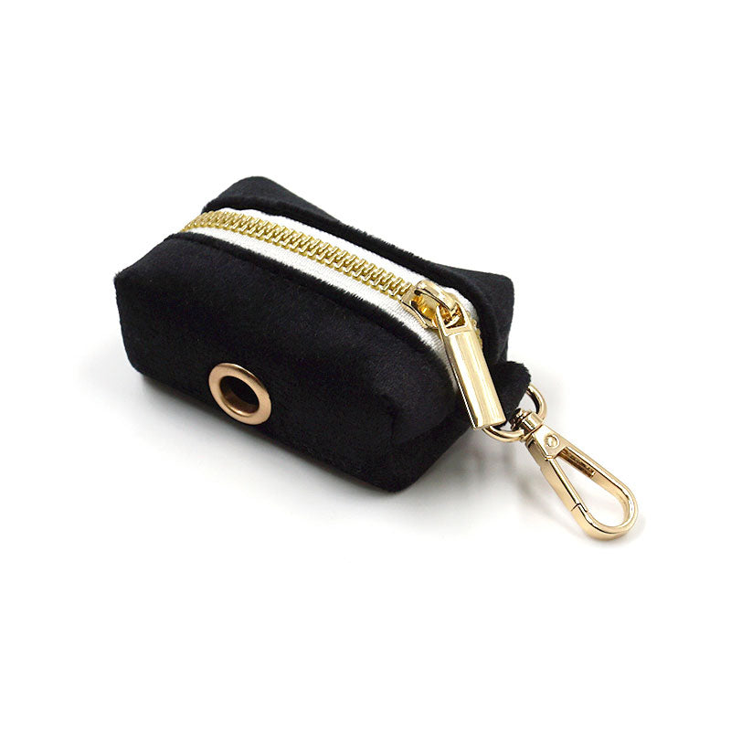 black velvet poop bag holder