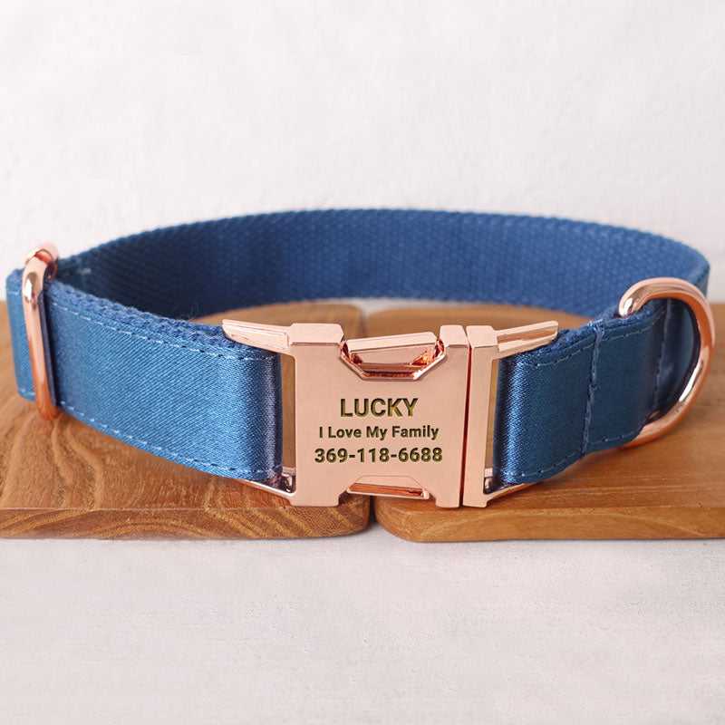 Collar de perro personalizado con nombre grabado