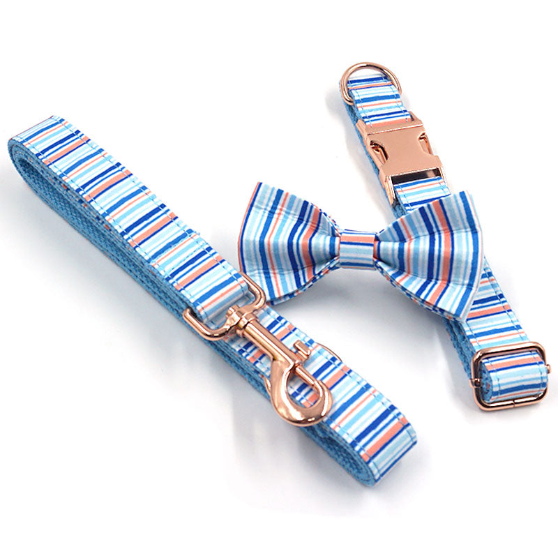 dog collar with leash set