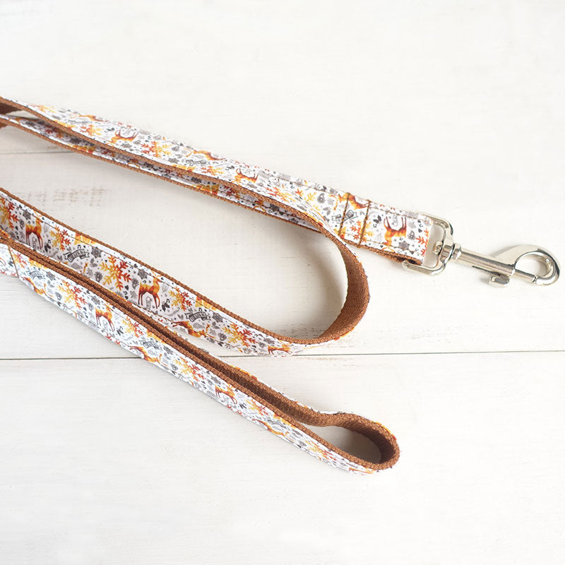 christmas dog leash fancy