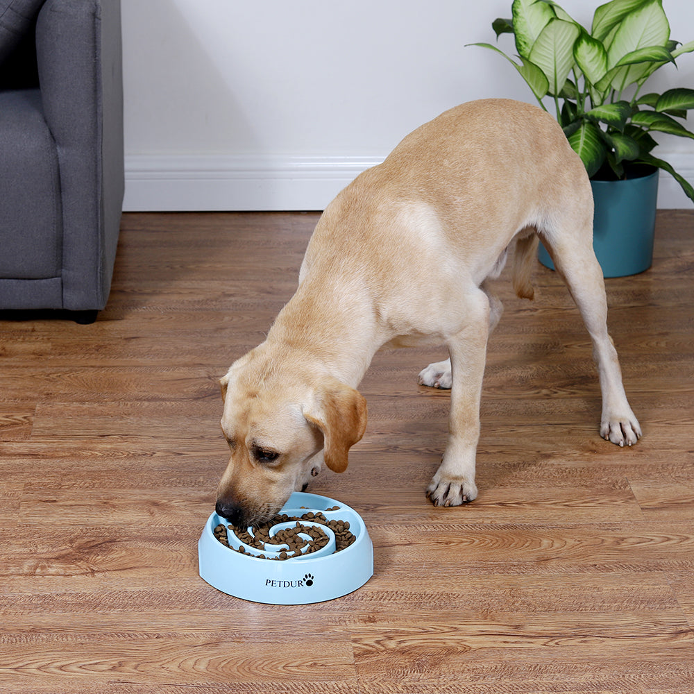 PETDURO Dog Bowl Slow Feeder Maze Puzzle Food Bowls for Fast