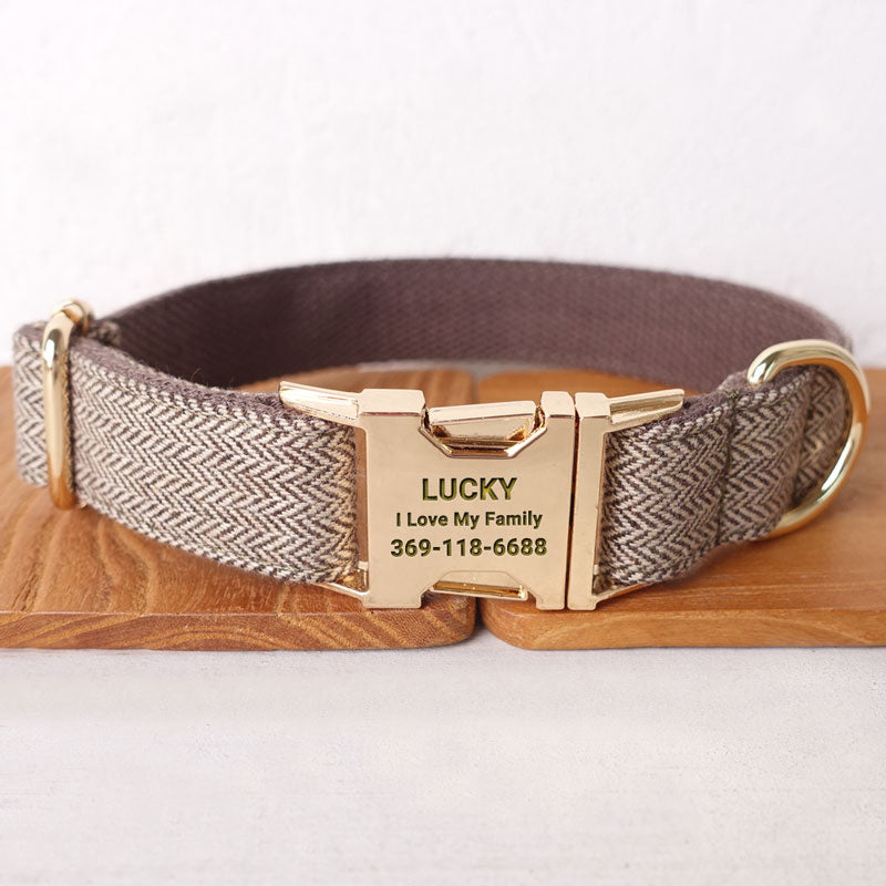 lindo collar de perro personalizado