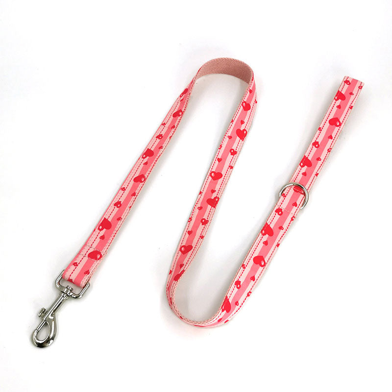 petduro dog leash pink heart
