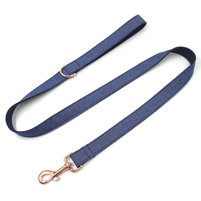 dog leash blue jean